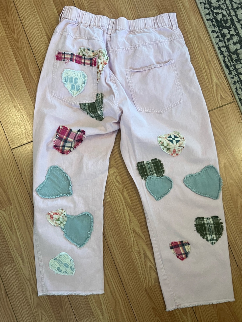 Bluevelvet Pink Patchwork Lightweight Denim - Picture 8 of 8